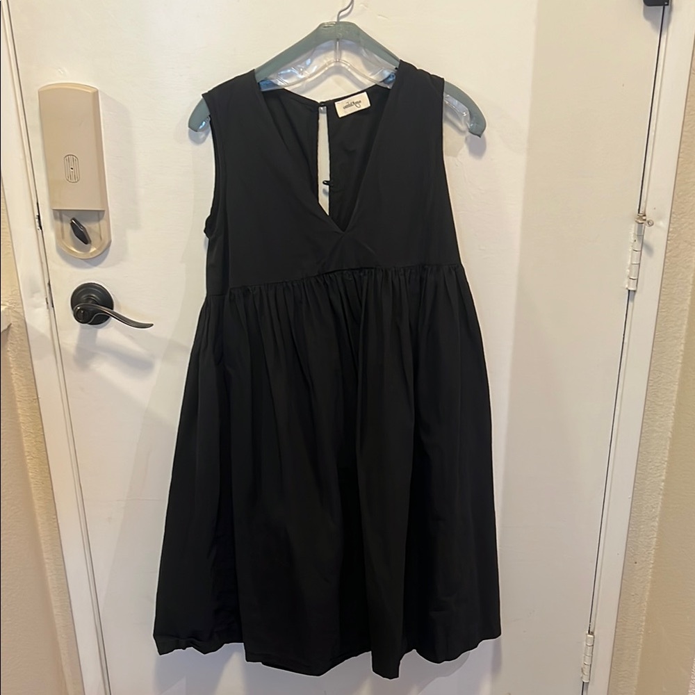 Elegant navy Midi Dress